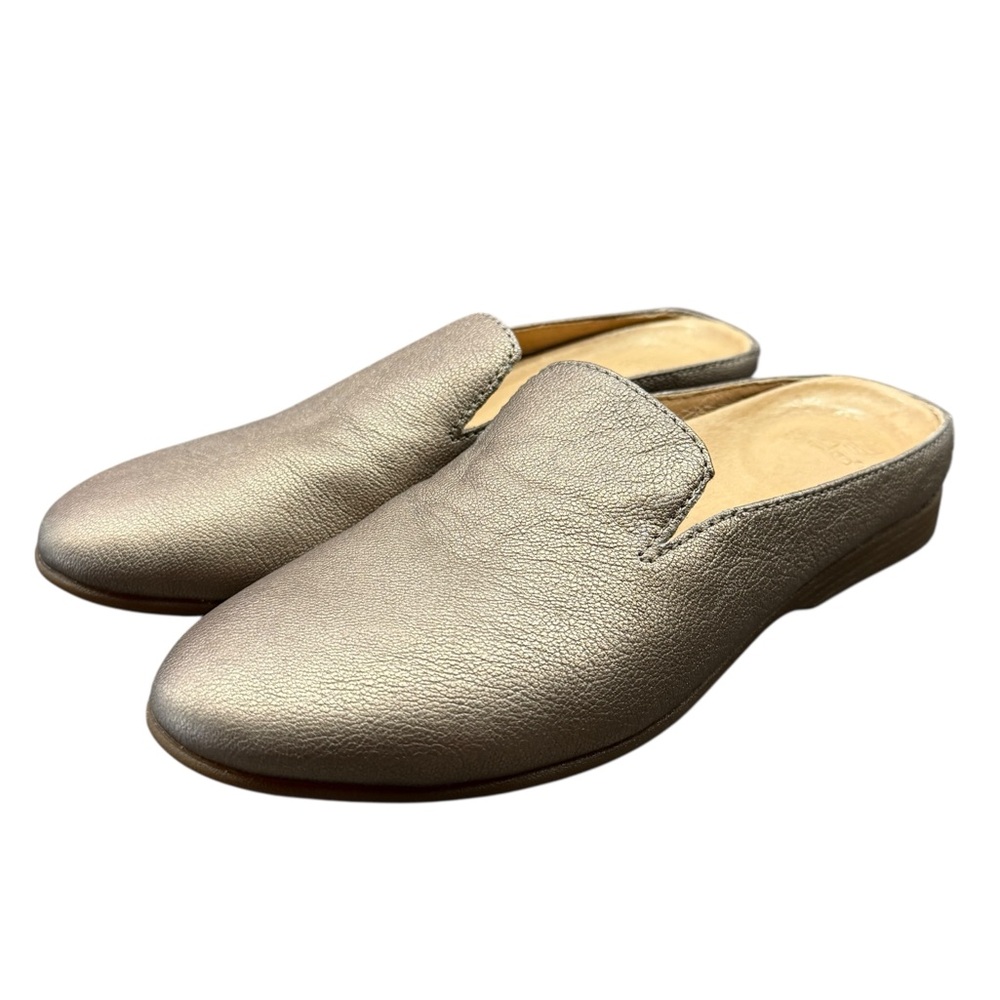 Dansko Lexie Metallic Taupe Leather Backless Slip-On Mule Women’s Sz 36 (6-6.5)